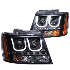 Anzo 111273 Headlights - Projector w/U-Bar - Black Clear