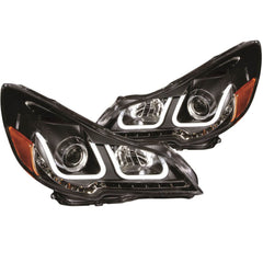 Anzo 111285 Headlights - Projector - W/ U-Bar Black Clear
