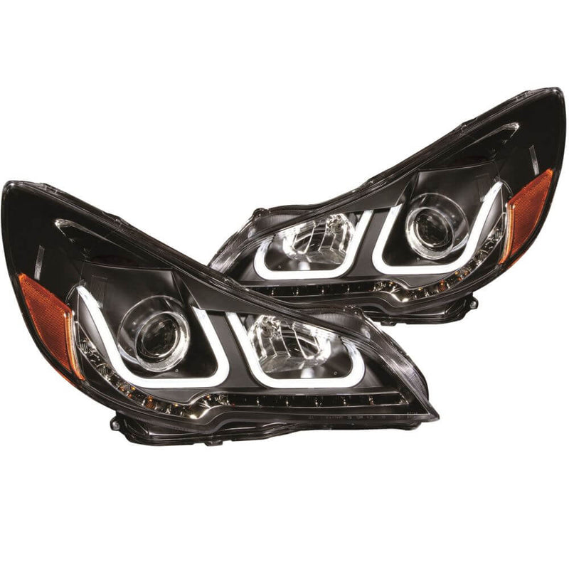 Anzo 111285 Headlights - Projector - W/ U-Bar Black Clear