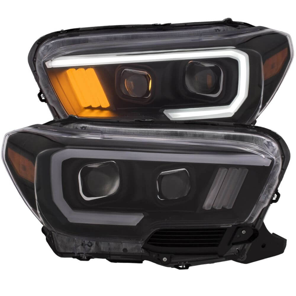 Anzo 111377 Black Plank Style Design Projector Headlights