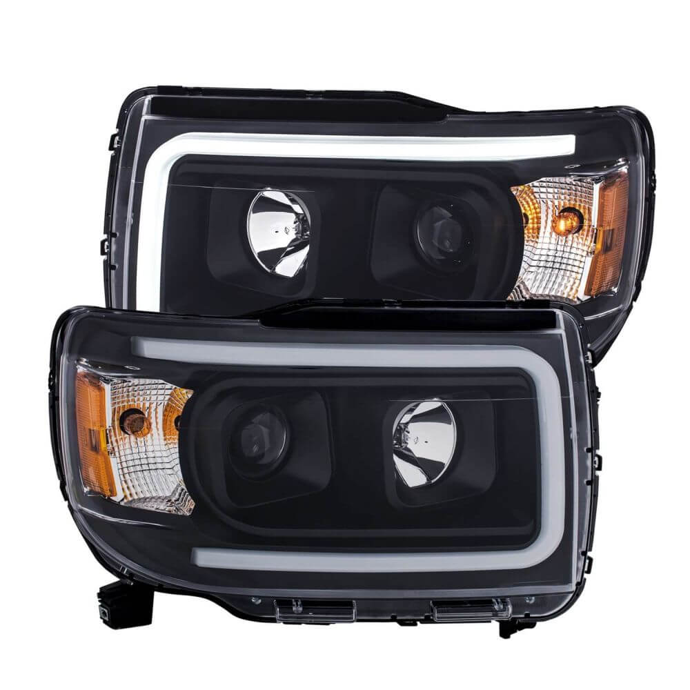 Anzo 111381 Black Plank Style Design Projector Headlights
