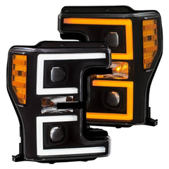 Anzo 111388 Black Switchback Plank Style Projector Headlights