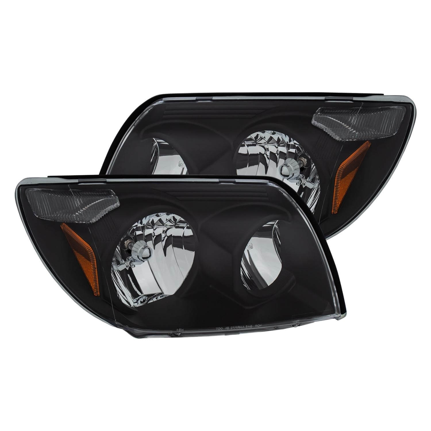 Anzo 111394 Black Crystal Headlight Set