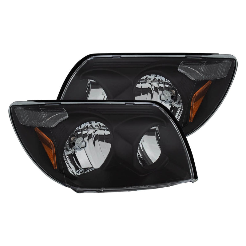Anzo 111394 Black Crystal Headlight Set