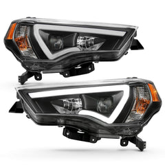 Anzo 111416 DRL Amber Projector Headlights With White Lens