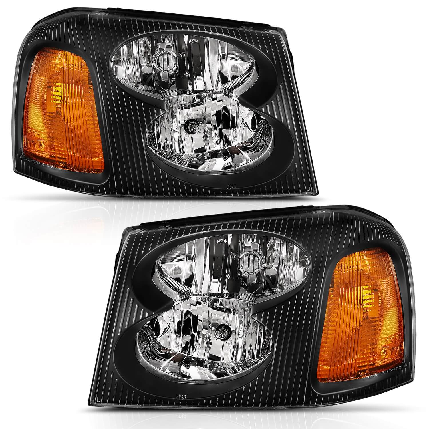 Anzo 111429 Crystal Headlights With Clear Lens