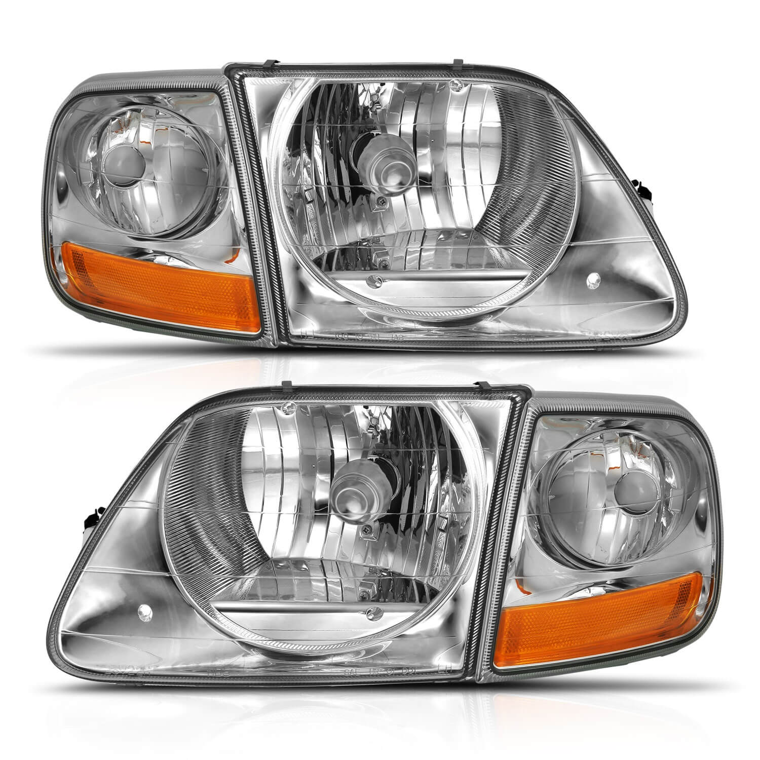 Anzo 111438 G2 Series Crystal Headlights With Clear Lens