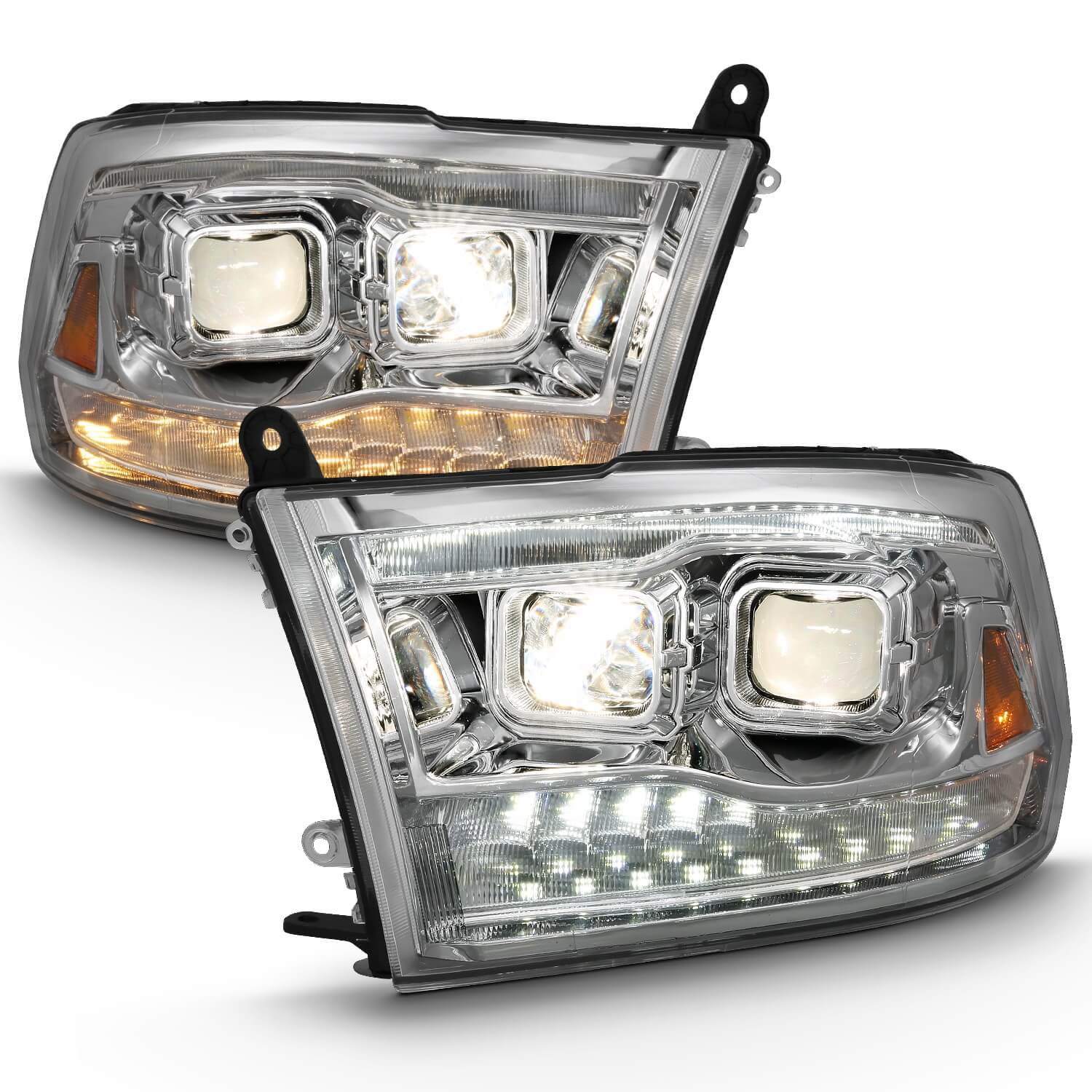 Anzo 111441 Projector Headlights With Amber Lens