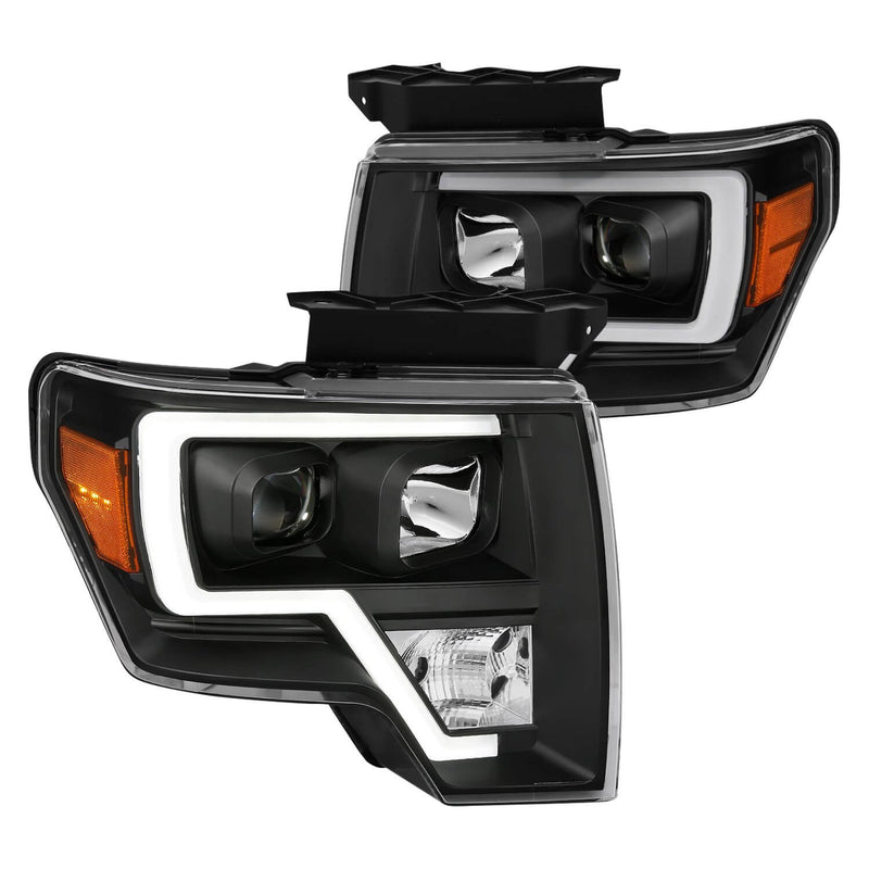 Anzo 111443 U-Bar Projector Headlights With White Lens