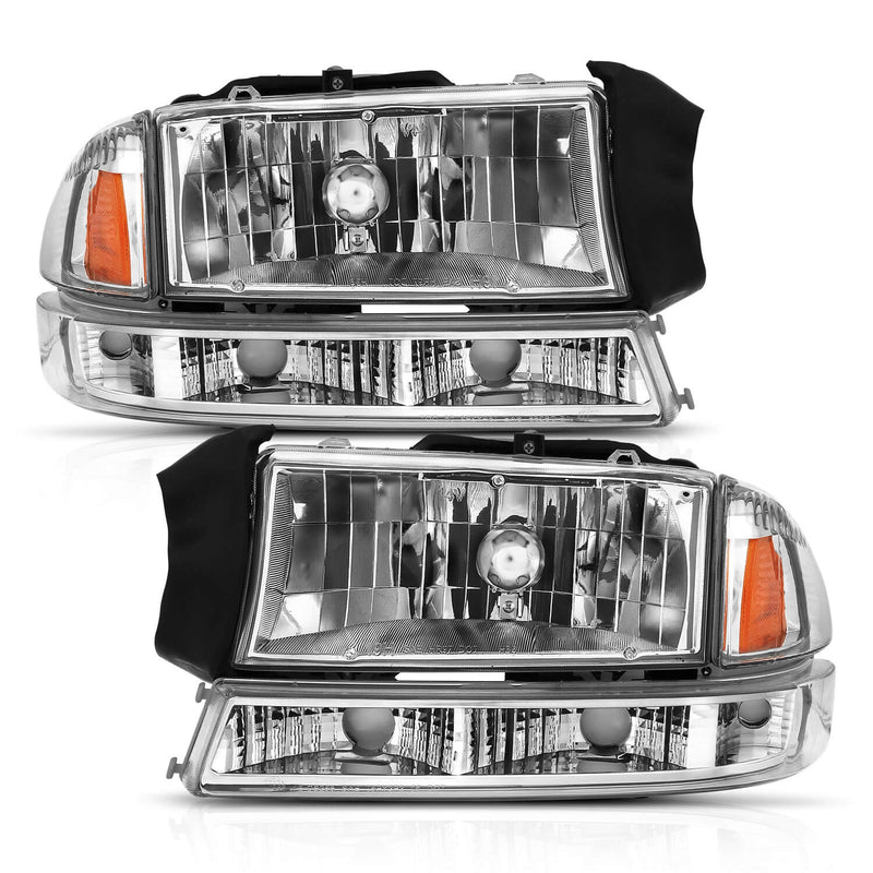 Anzo 111455 Crystal Headlights With Clear Lens