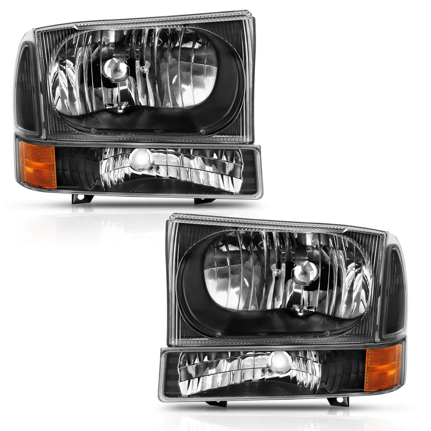 Anzo 111457 Crystal Headlights With Clear Lens