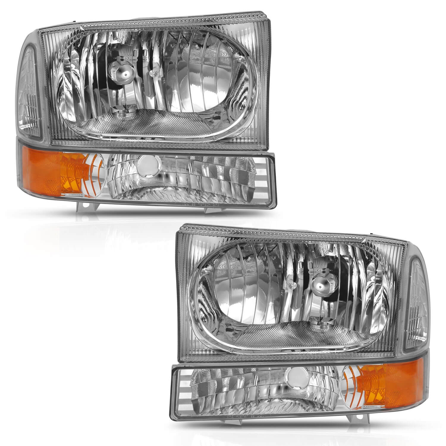 Anzo 111458 Crystal Headlights With Clear Lens
