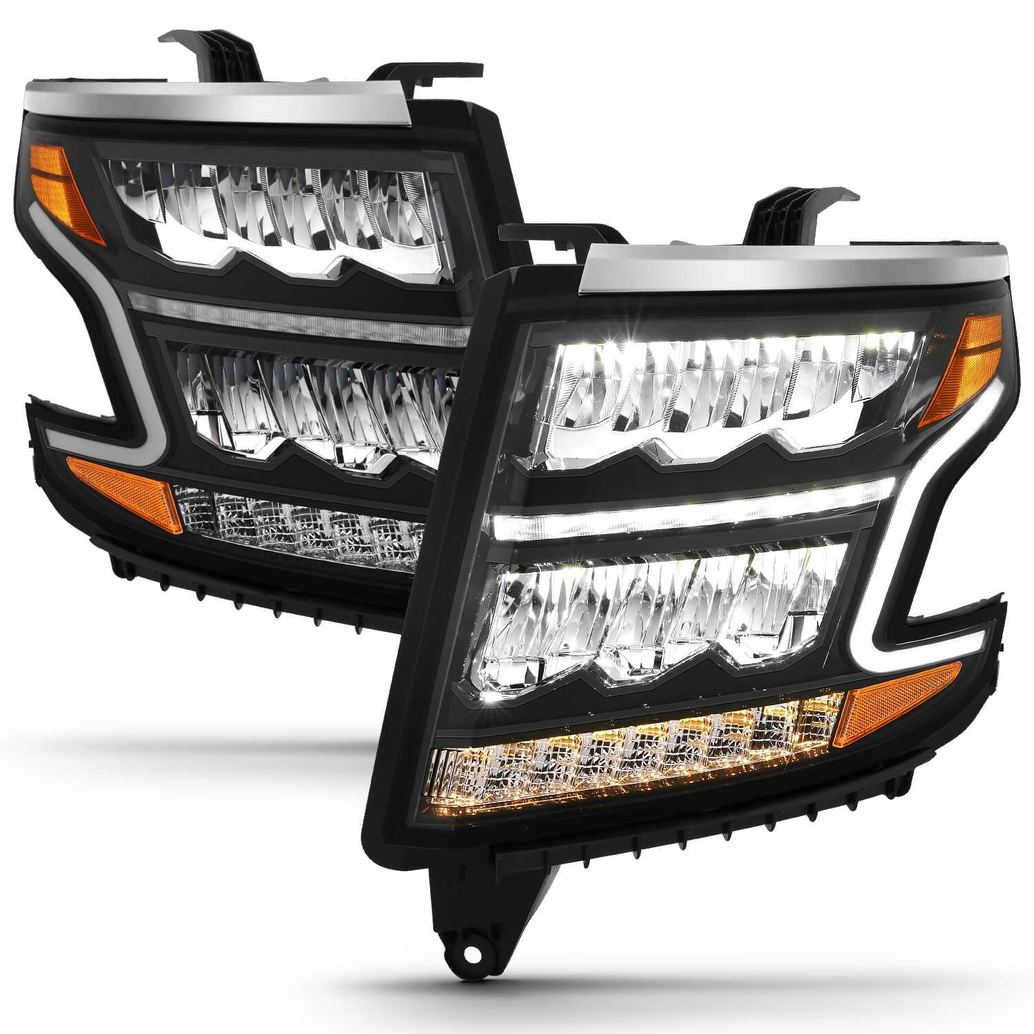 Anzo 111478 LED Crystal Headlights