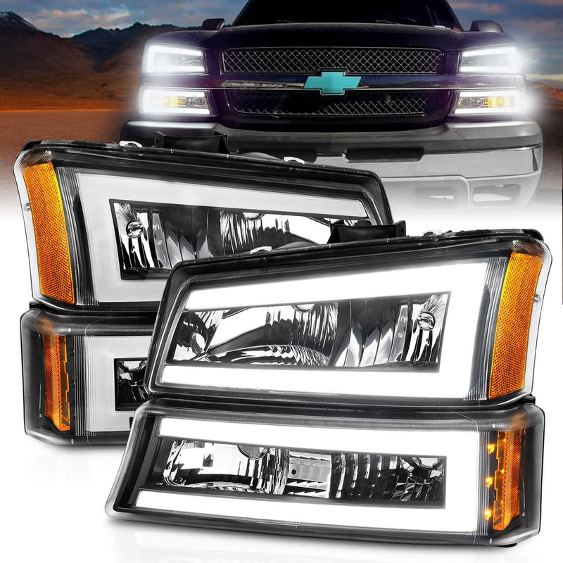 Anzo 111501 Crystal Headlights With Clear Lens