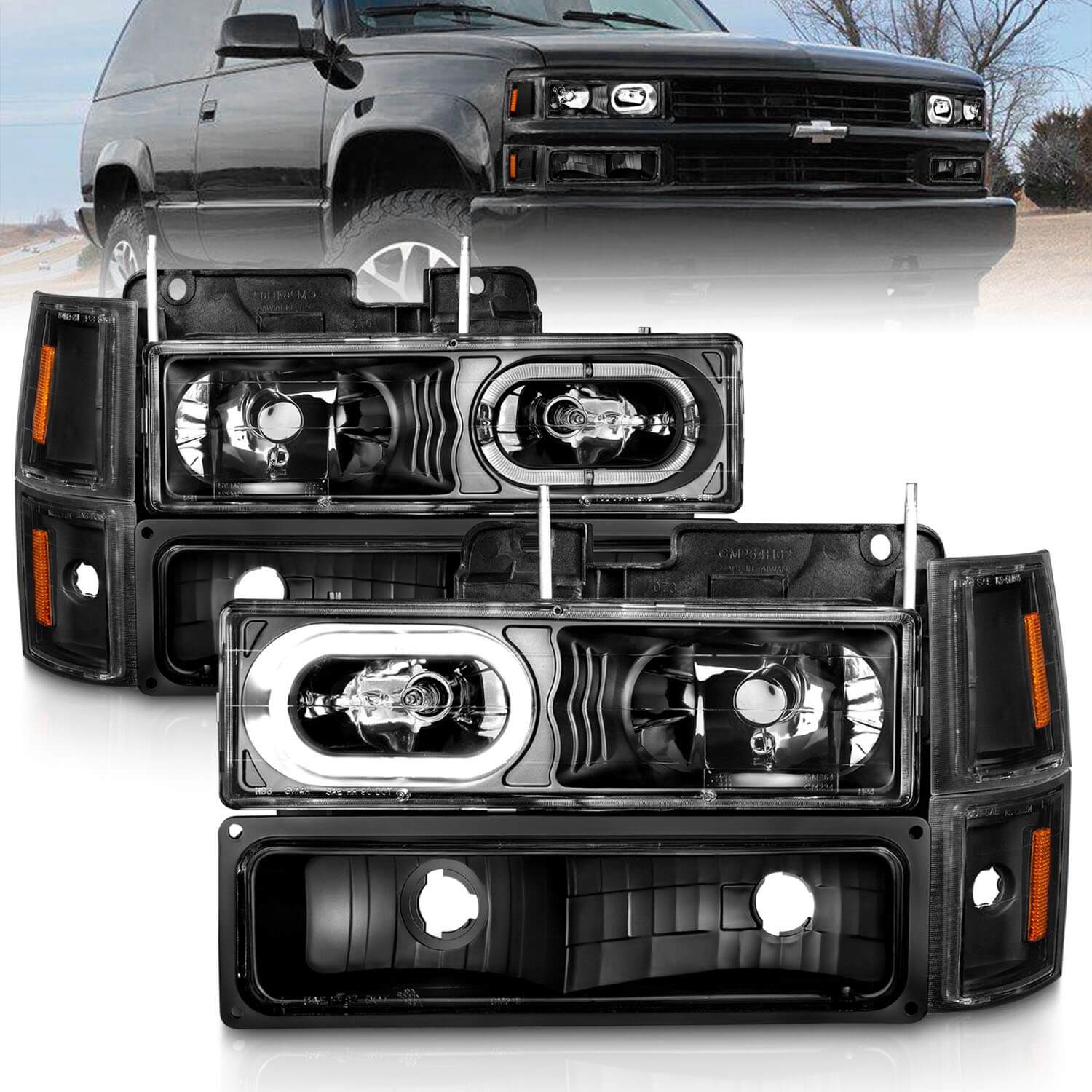 Anzo 111507 Crystal Headlights With Clear Lens