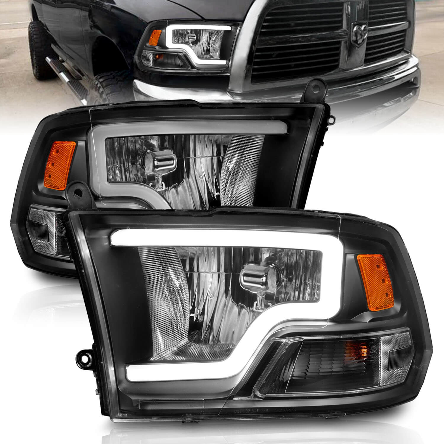 Anzo 111515 Crystal Headlights With Clear Lens