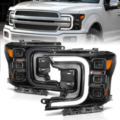 Anzo 111520 LED Projector Headlights With Clear Lens
