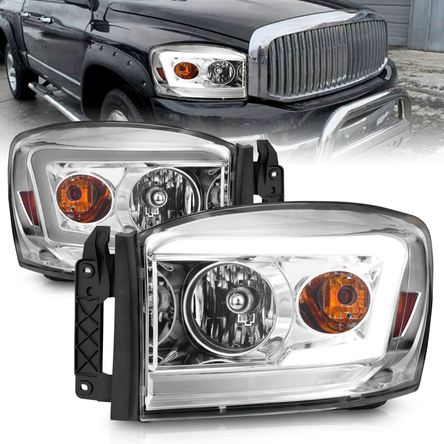Anzo 111525 Crystal Headlights With Clear Lens