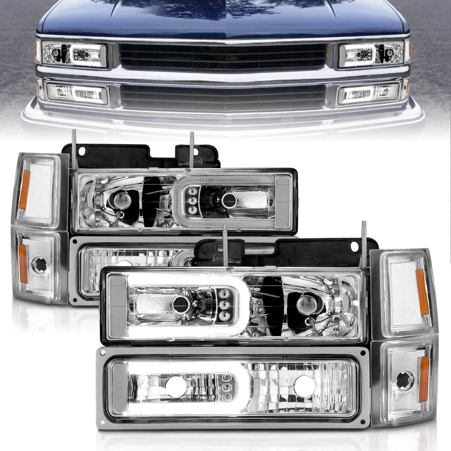 Anzo 111529 Crystal Headlights