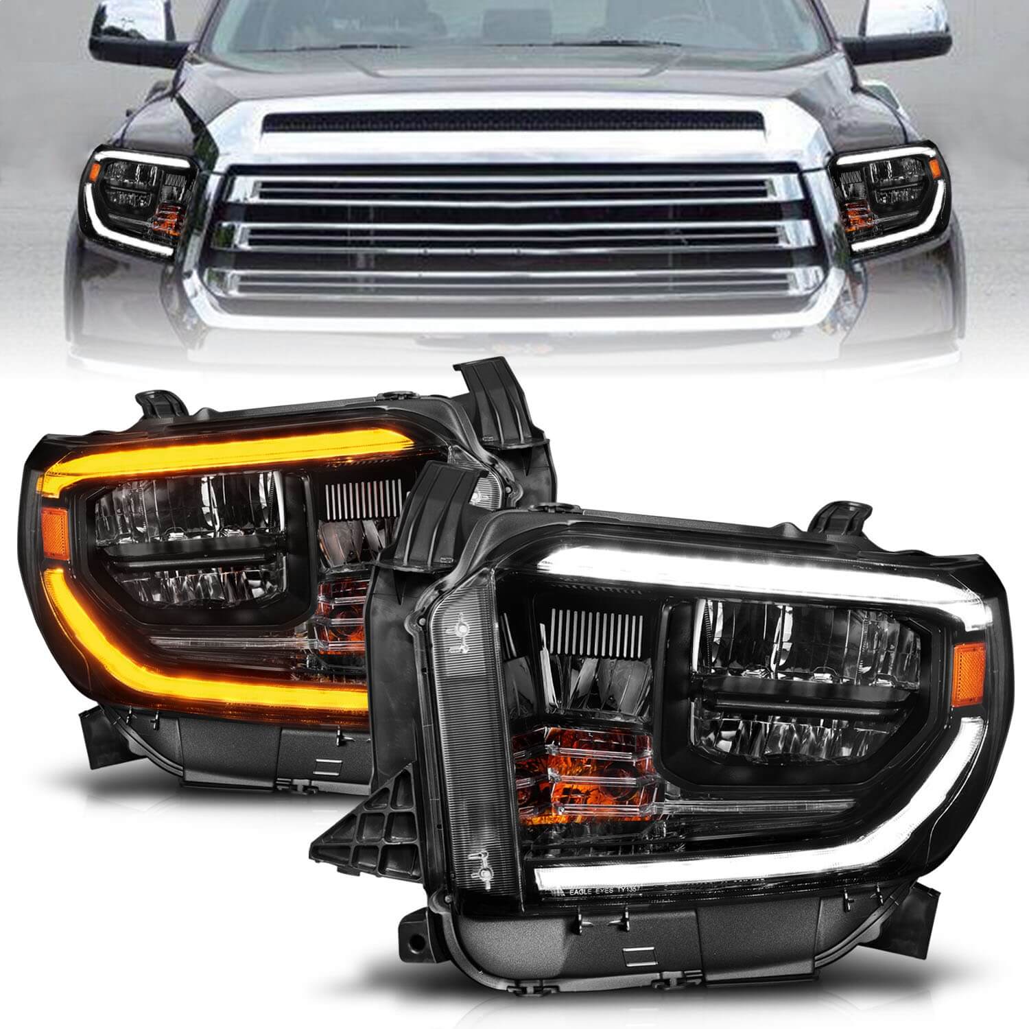 Anzo 111531 LED Crystal Headlight With Clear Lens