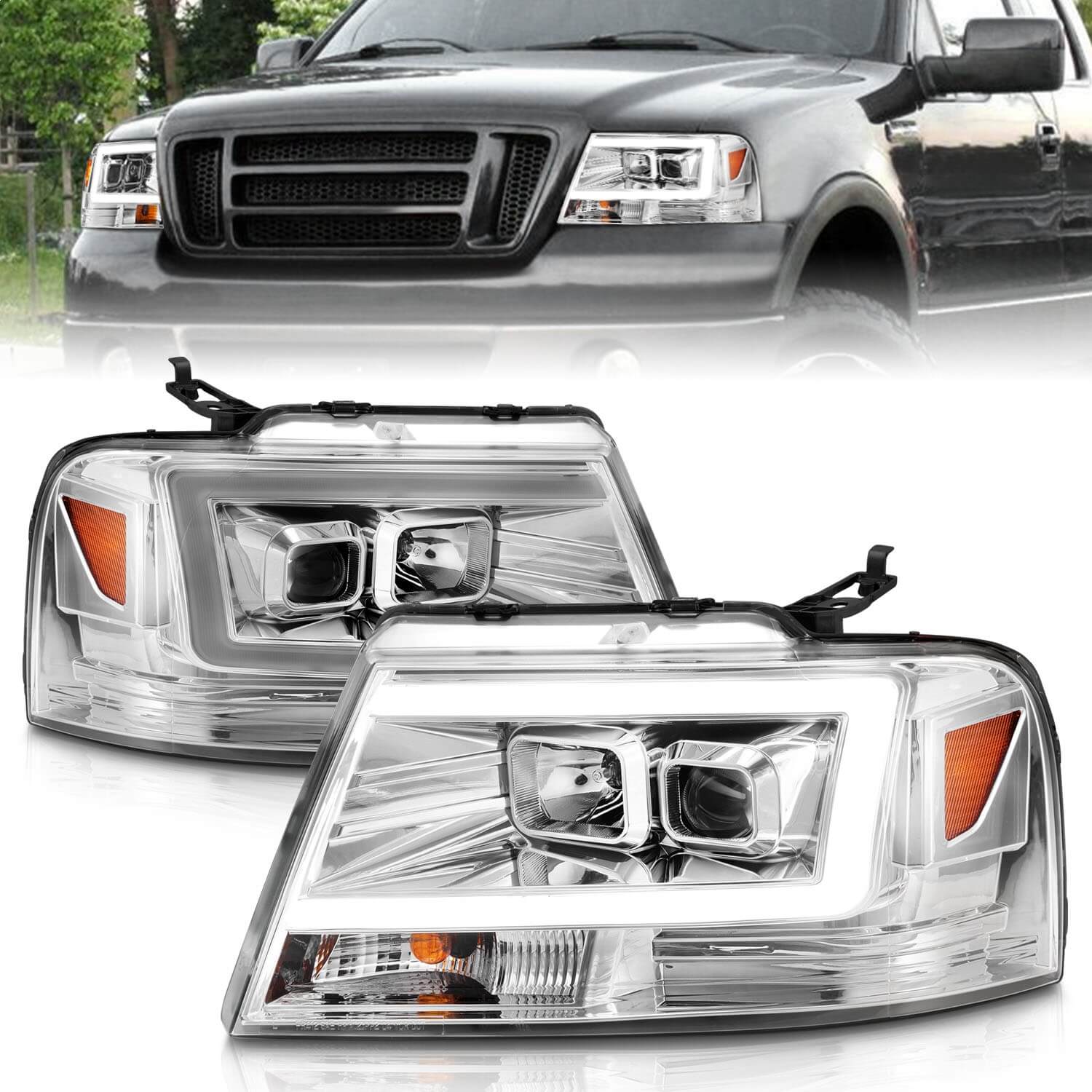 Anzo 111542 Projector Headlights With Clear Lens