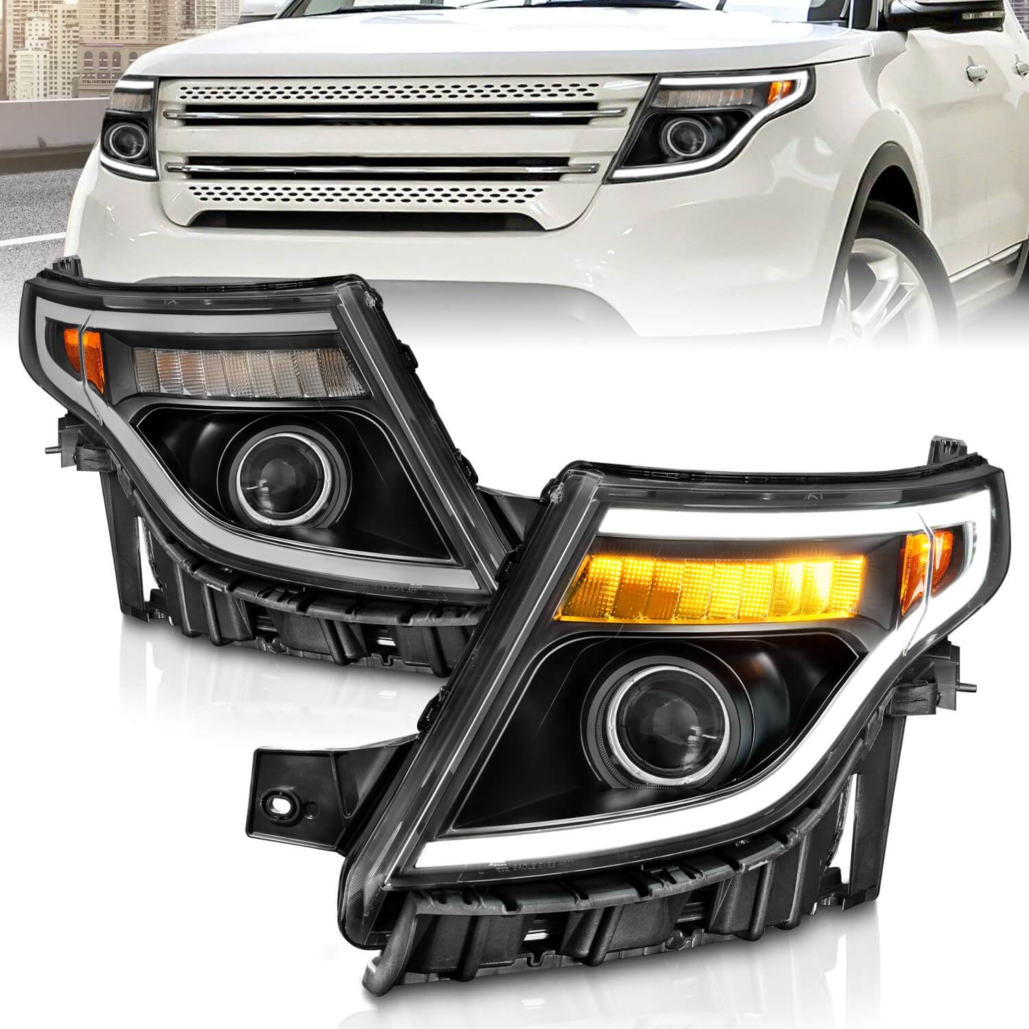 Anzo 111575 Projector Headlights With Clear Lens