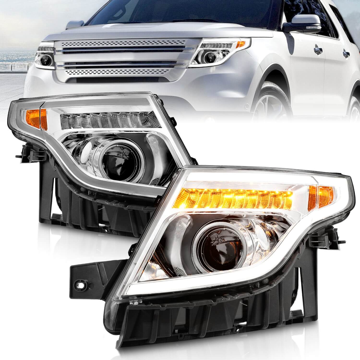 Anzo 111576 Projector Headlights With Clear Lens