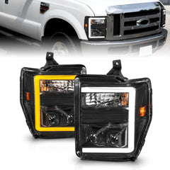 Anzo 111586 Switchback Plank Style Projector Headlights With Clear Lens