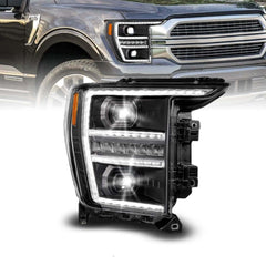 Anzo 111594 R - Plank Style White-Amber Projector Headlight With Clear Lens
