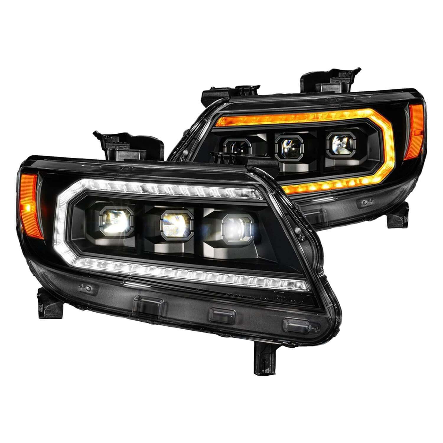 Anzo 111634 White LED Projector Headlight With Clear Lens