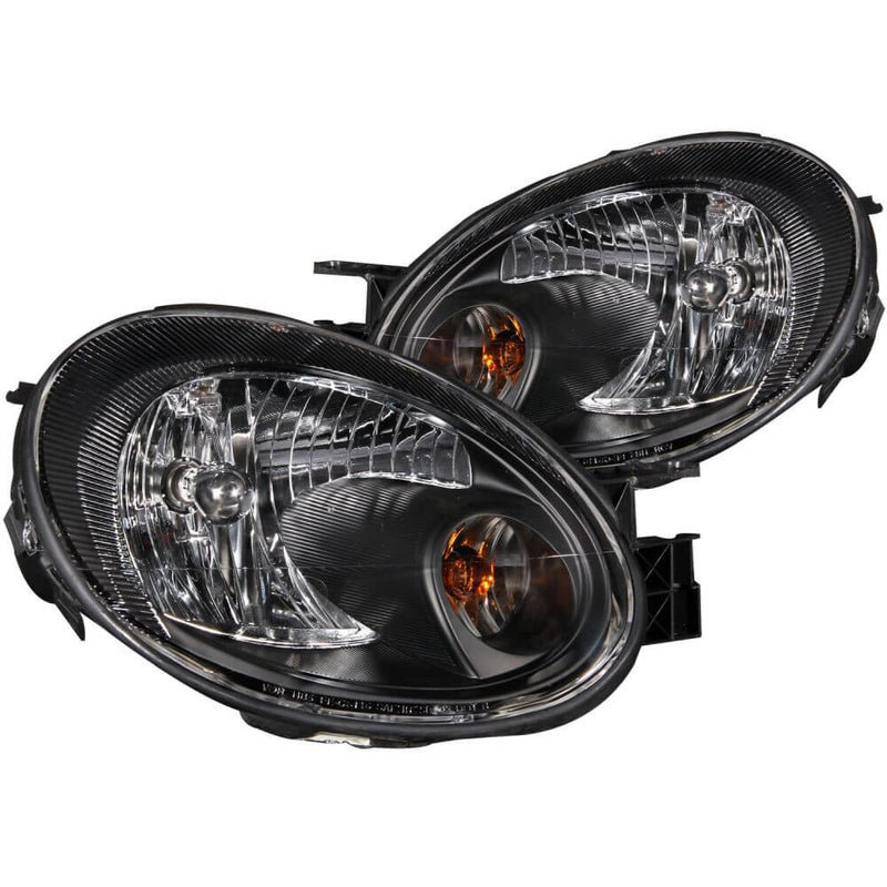 Anzo 121030 Headlights - Crystal - Black