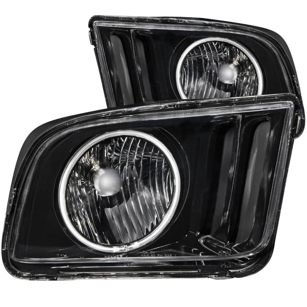 Anzo 121033 Headlights - Black With Halo (CCFL)