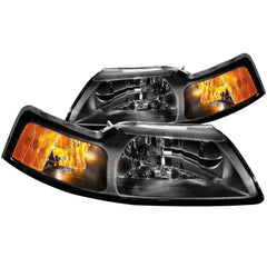 Anzo 121040 Headlights - Crystal - Black