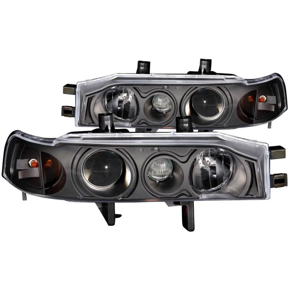 Anzo 121048 Headlights - Projector 1pc With Halo - Black