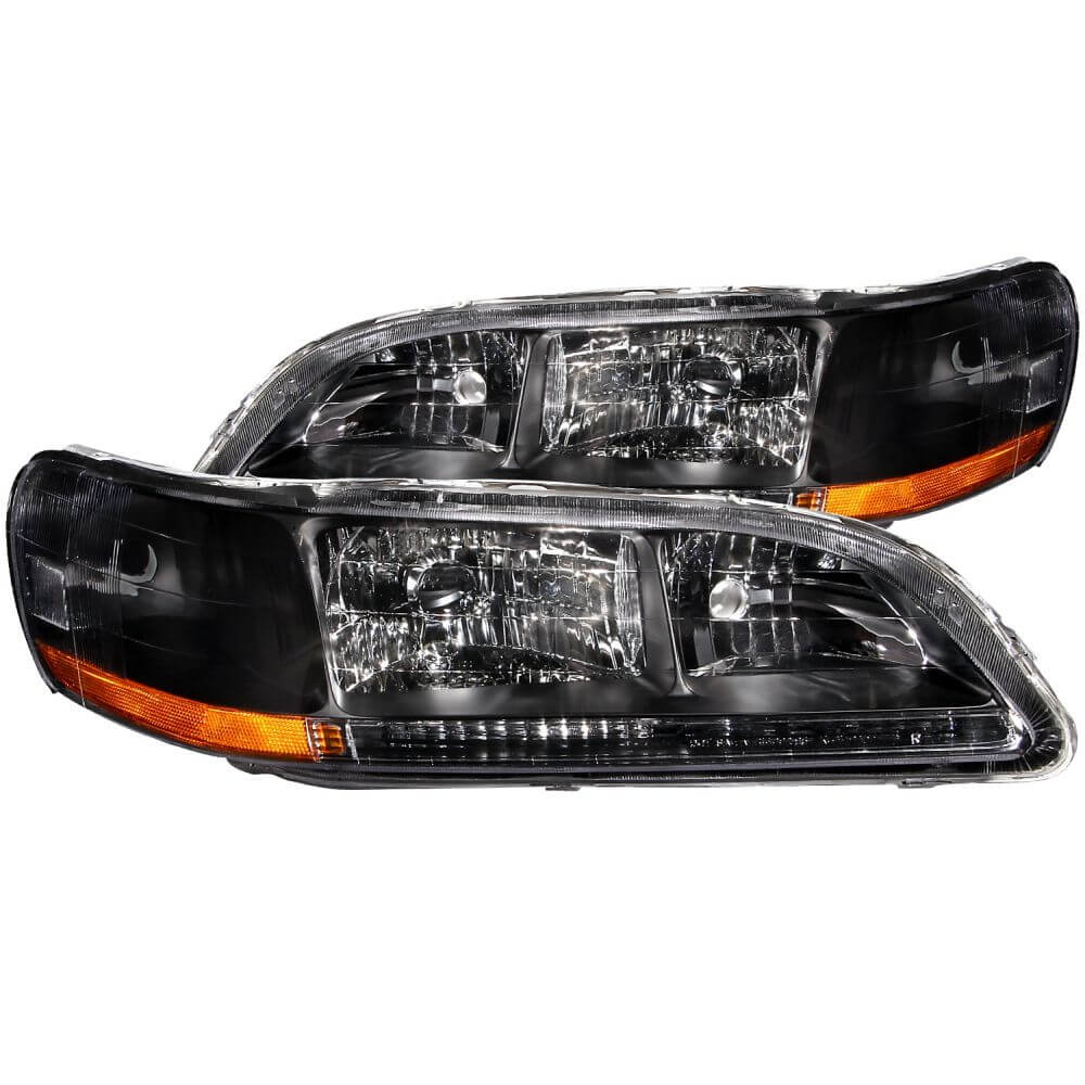 Anzo 121052 Headlights - Crystal - Black