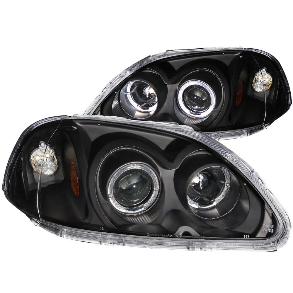 Anzo 121068 Headlights - Projector With Halo - Black