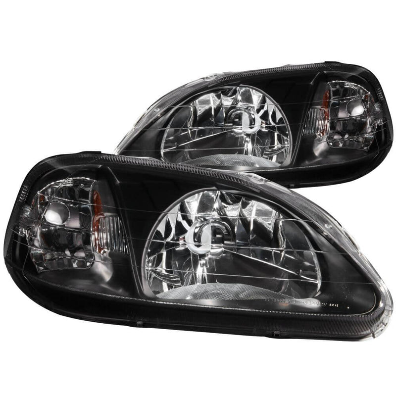Anzo 121070 Headlights - Crystal - Black