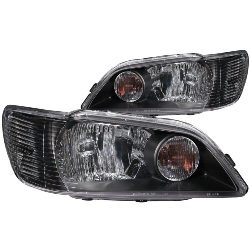 Anzo 121101 Headlights - Crystal - Black