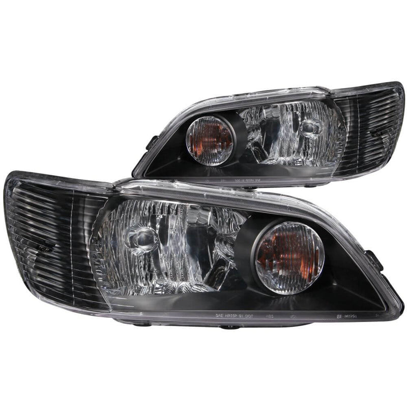 Anzo 121101 Headlights - Crystal - Black