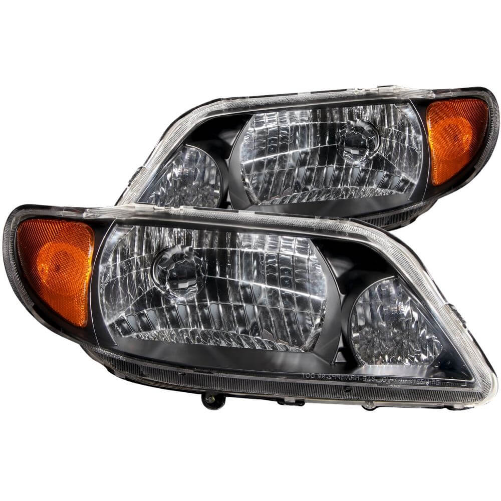 Anzo 121107 Headlights - Crystal - Black