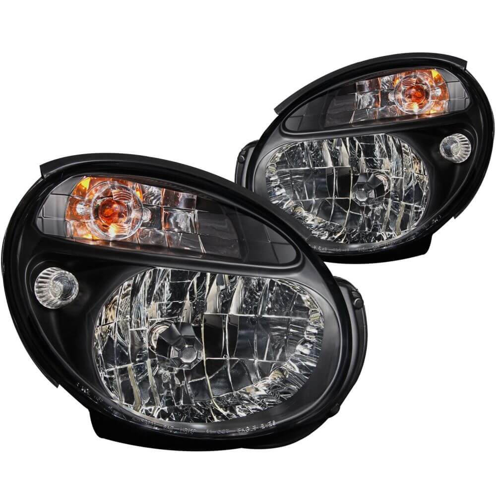 Anzo 121121 Headlights - Crystal - Black