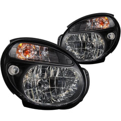 Anzo 121121 Headlights - Crystal - Black