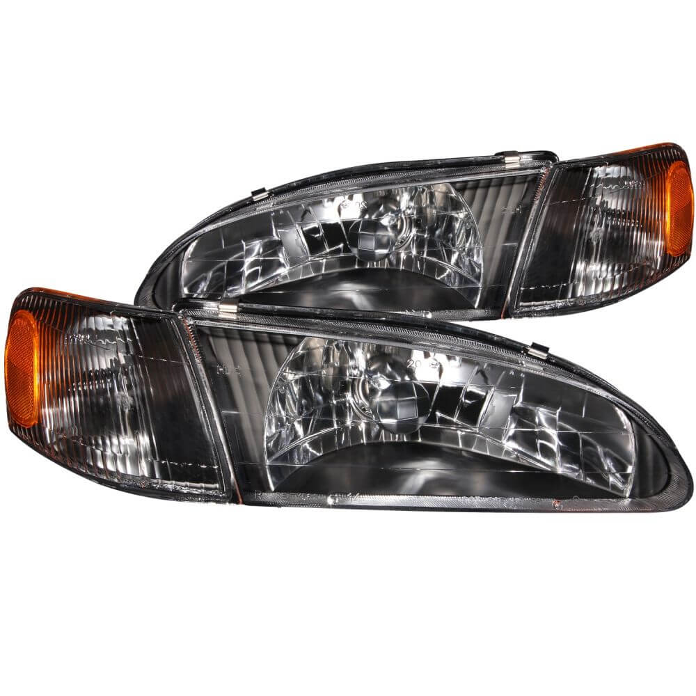 Anzo 121131 Headlights - Crystal - Black