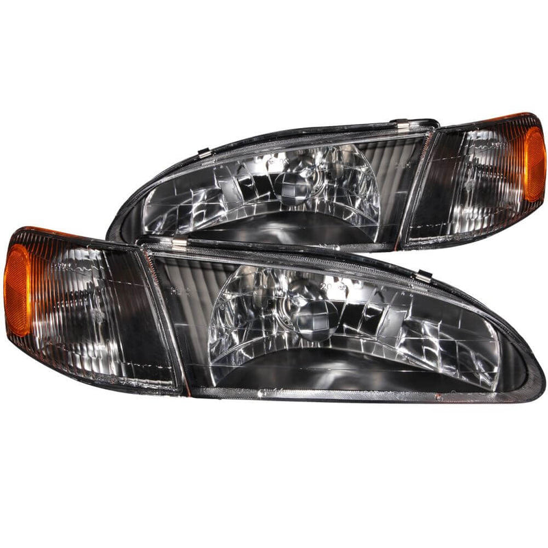 Anzo 121131 Headlights - Crystal - Black