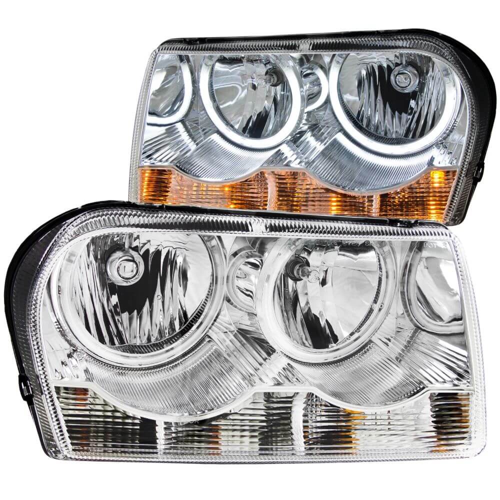 Anzo 121137 Headlights - Crystal - Chrome With Halo (CCFL)