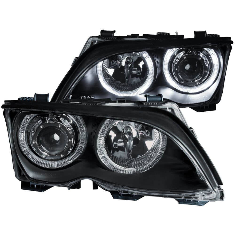 Anzo 121140 Headlights - Projector - Black With Halo