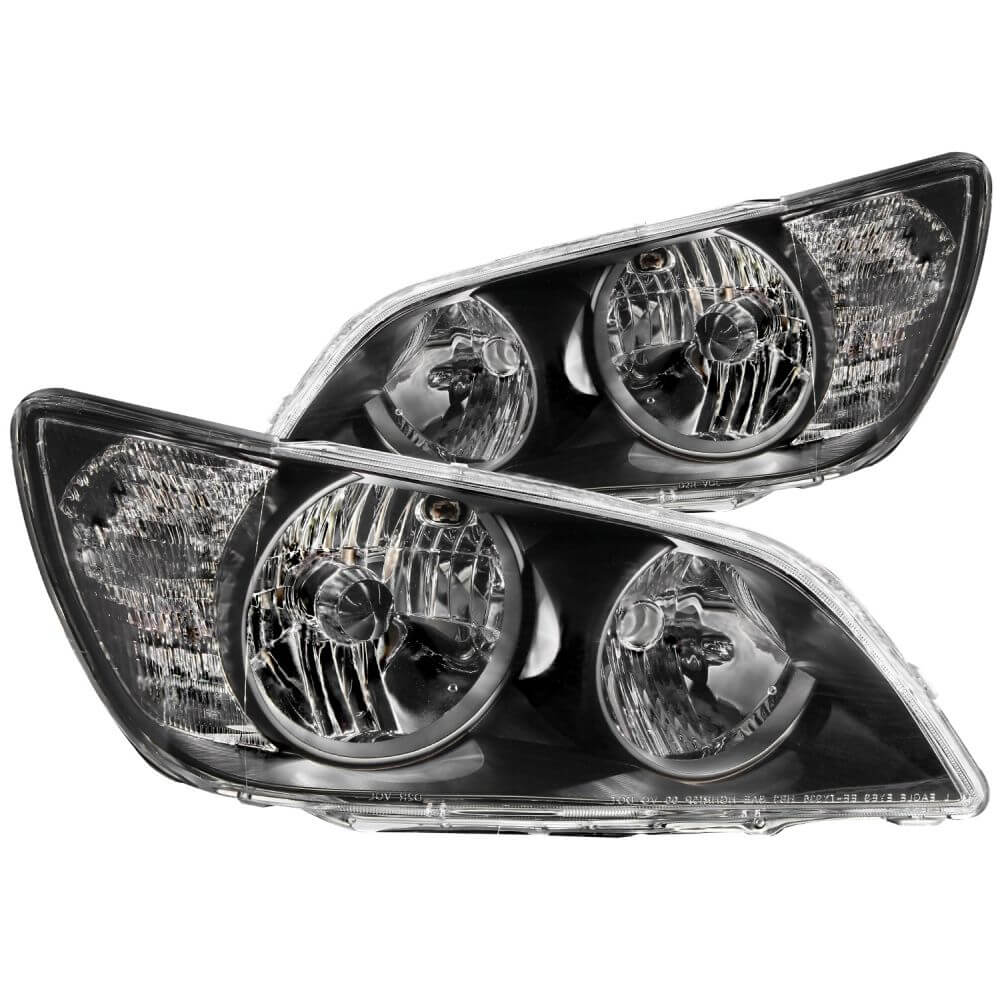 Anzo 121210 Headlights - Black Clear Projector
