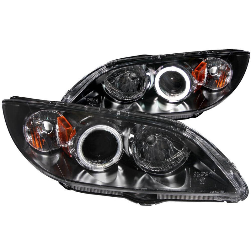Anzo 121228 Headlights - Projector Halo - Black Clear w/Amber (CCFL)