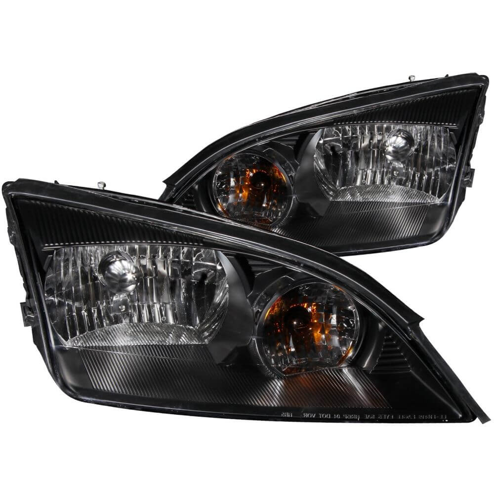 Anzo 121229 Headlights - Black Clear
