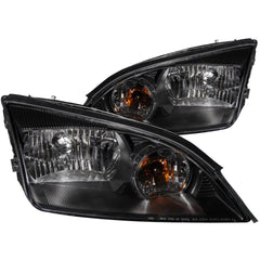 Anzo 121229 Headlights - Black Clear